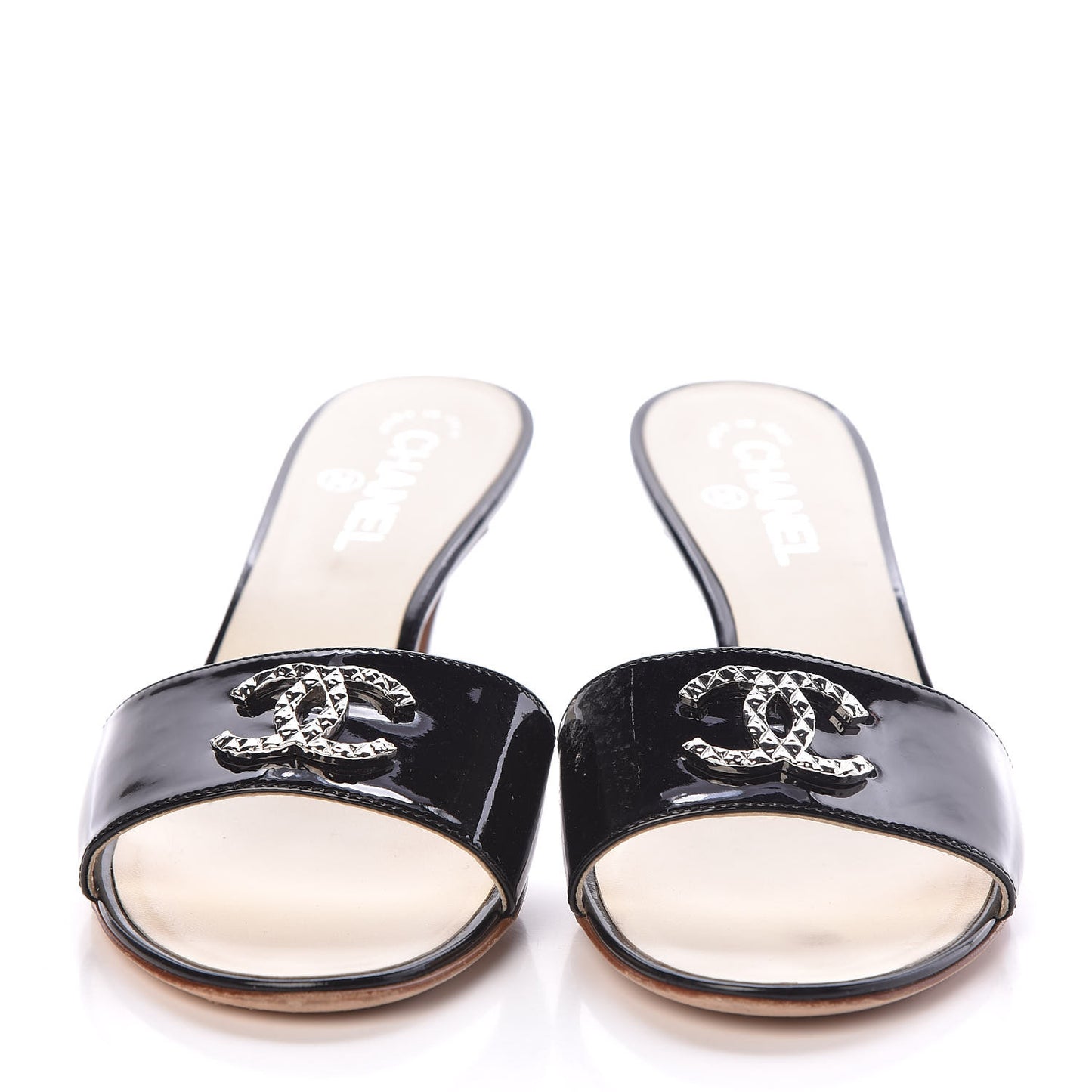 Patent Leather CC Mules 41 Black