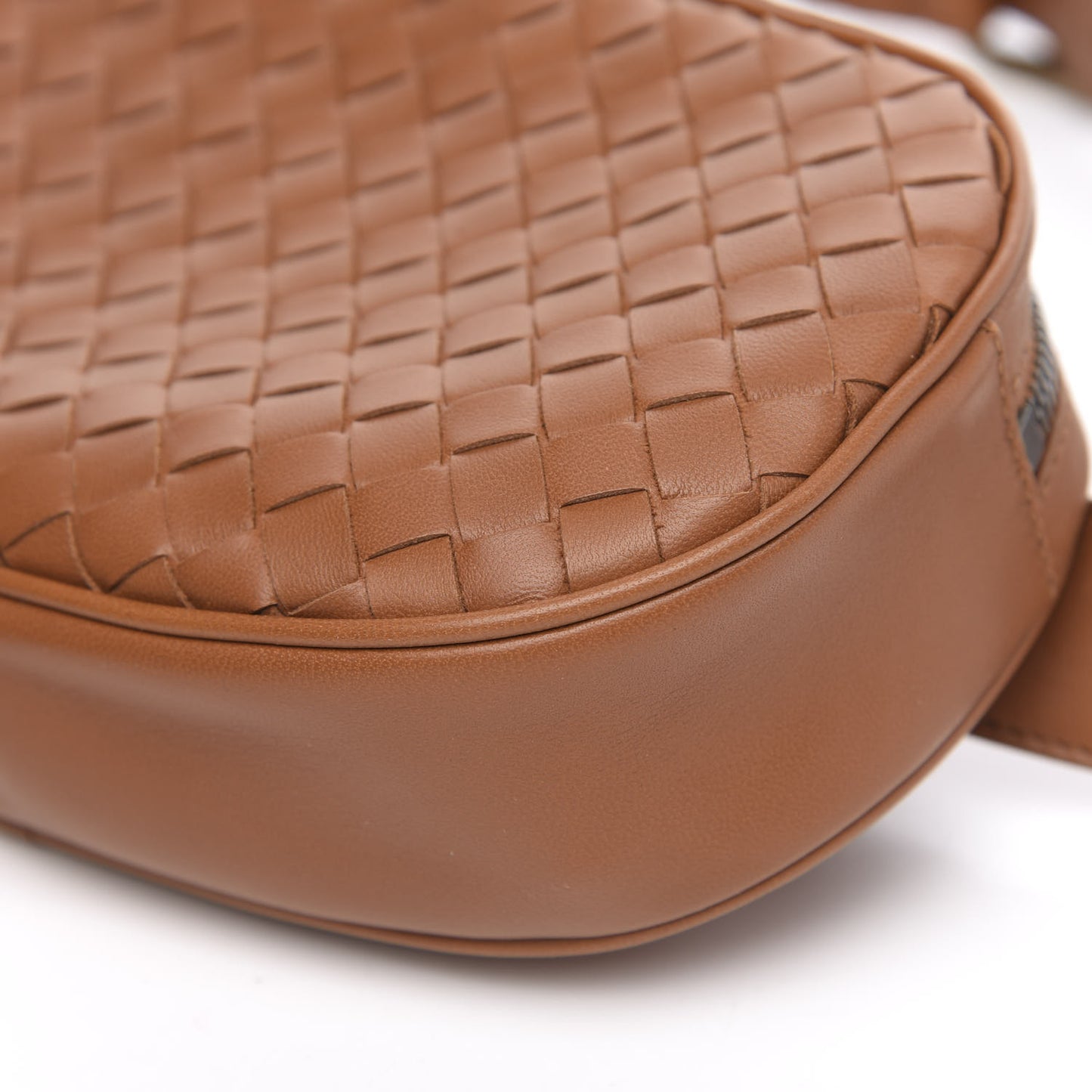 Nappa Intrecciato Belt Bag Noce