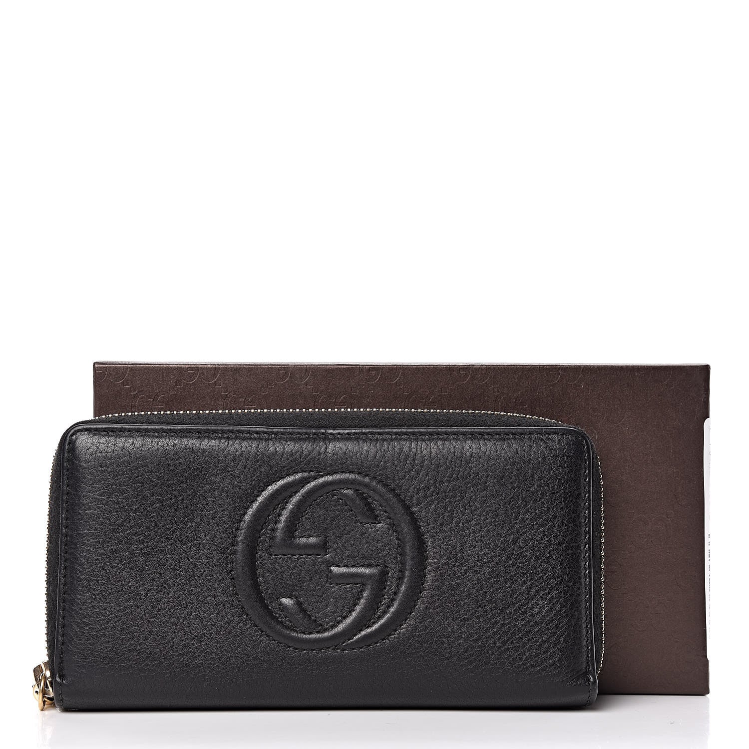 Gucci Calfskin Soho Zip Around Wallet Black 10 of 10