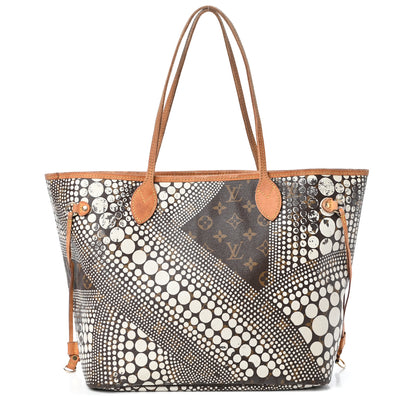 Louis Vuitton Monogram Kusama Waves Neverfull MM White 1 of 15