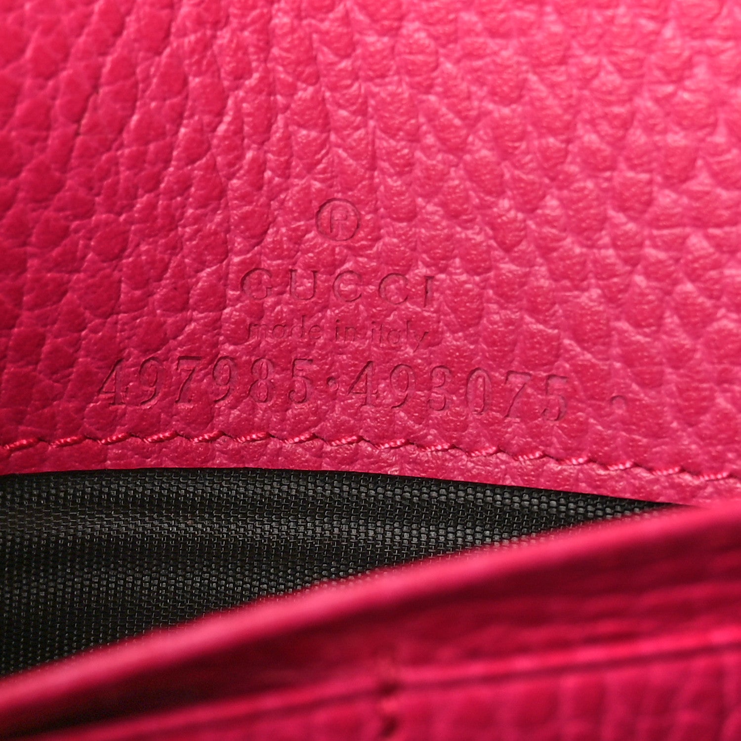 Gucci Dollar Calfskin Mini GG Marmont Chain Wallet Box Pink 7 of 10