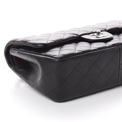 Chanel Lambskin Quilted Jumbo Double Flap Black 7 of 9