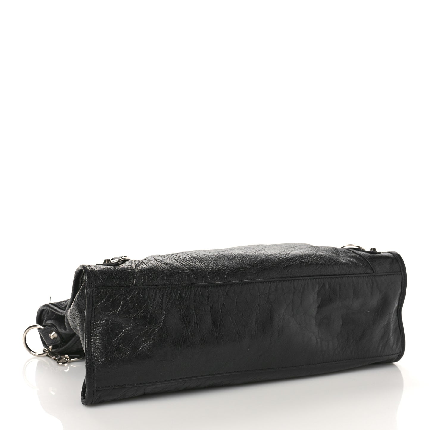 Agneau Classic Silver Hardware City Black