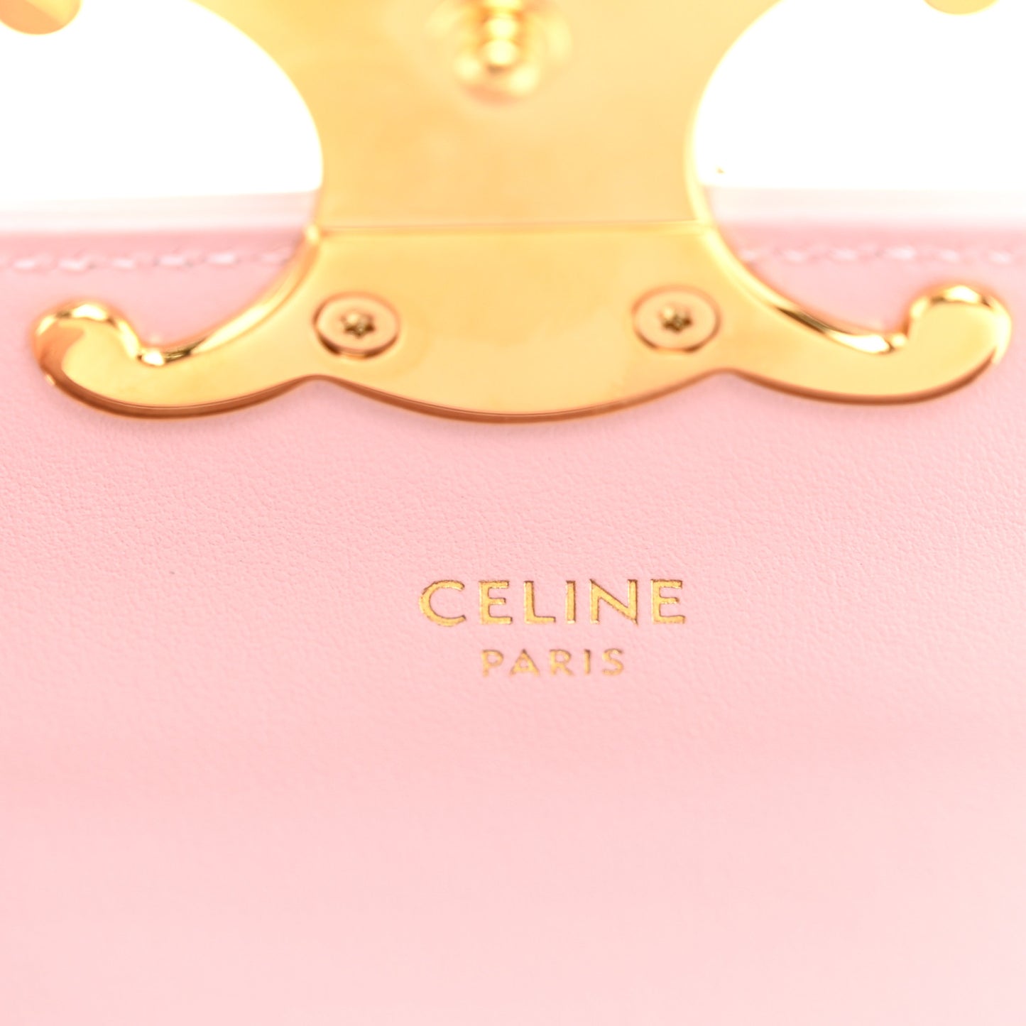 Shiny Calfskin Mini Triomphe Light Pink