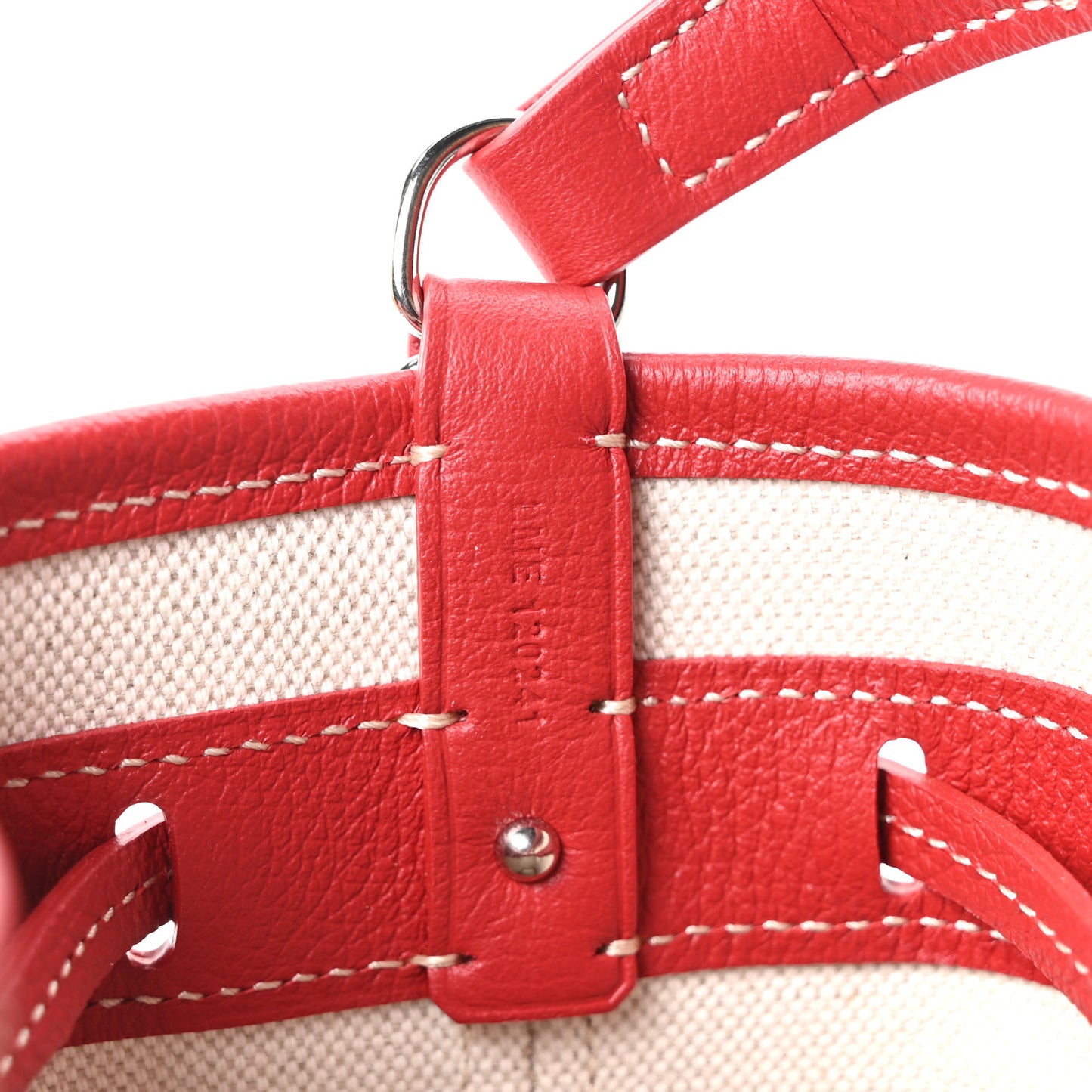 Goyardine Petit Flot Mini Bucket Bag Red