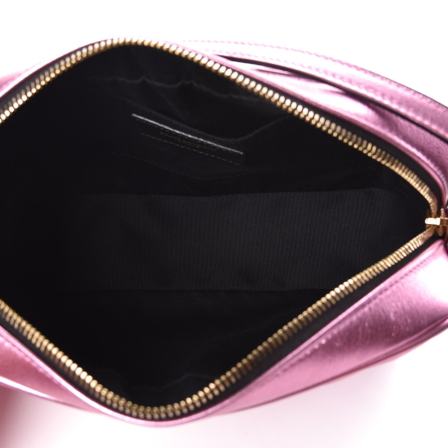 Saint Laurent Metallic Calfskin Matelasse Monogram Lou Camera Bag Vegas Pink 7 of 8