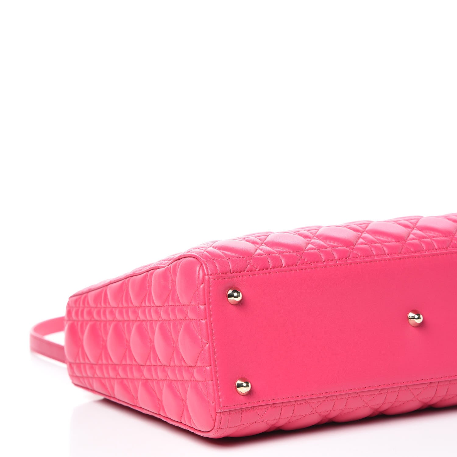Christian Dior Lambskin Cannage Large Lady Dior Fuchsia 8 of 9