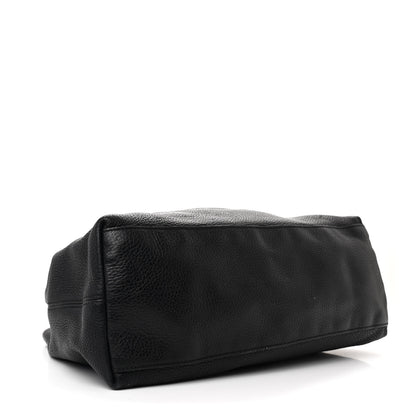 Gucci Pebbled Calfskin Medium Soho Chain Shoulder Bag Black 4 of 11
