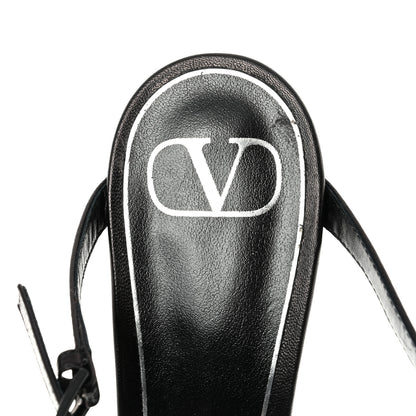 Valentino Garavani Nappa French Bow Gladiator 45mm Sandals 40 Black 6 of 8