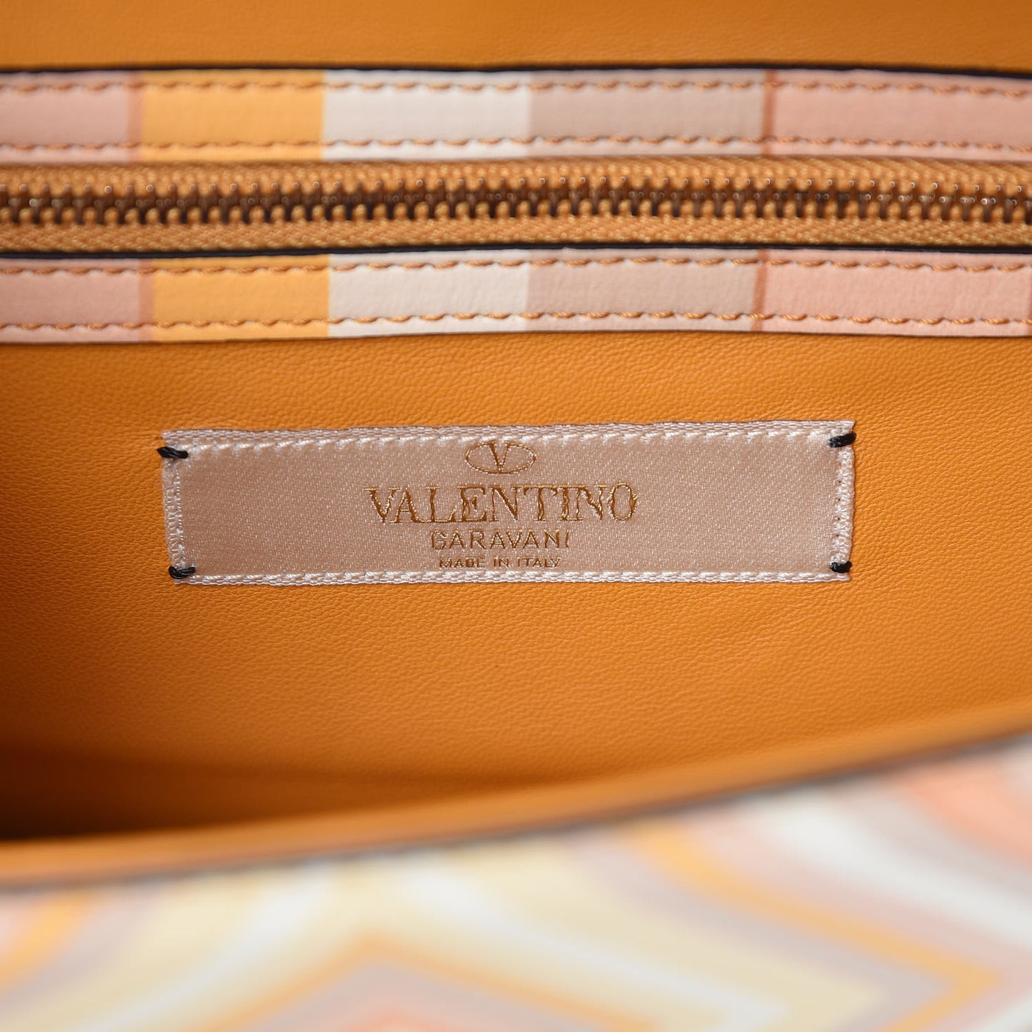 Vitello Native Couture 1975 Small Glam Lock Rockstud Flap Mandarin Sorbet