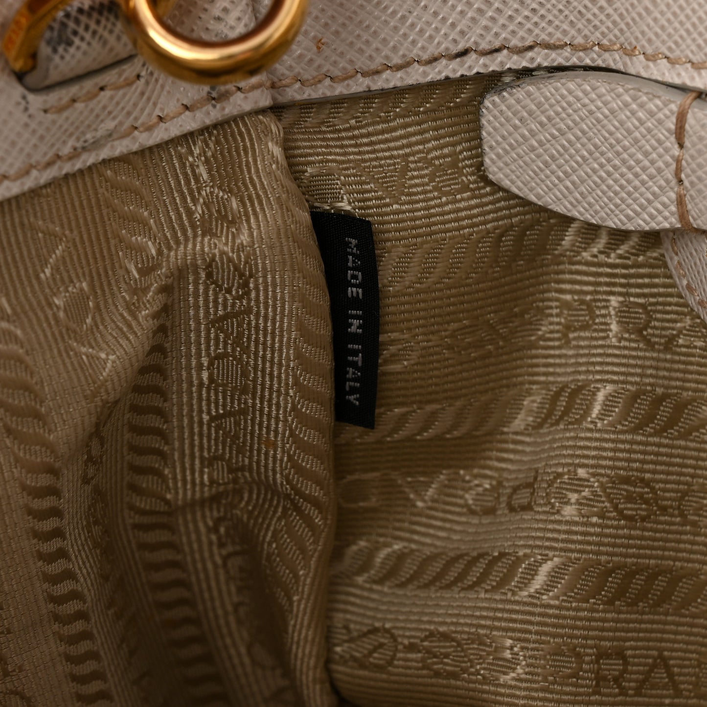 Saffiano Lux Large Galleria Double Zip Tote Talco