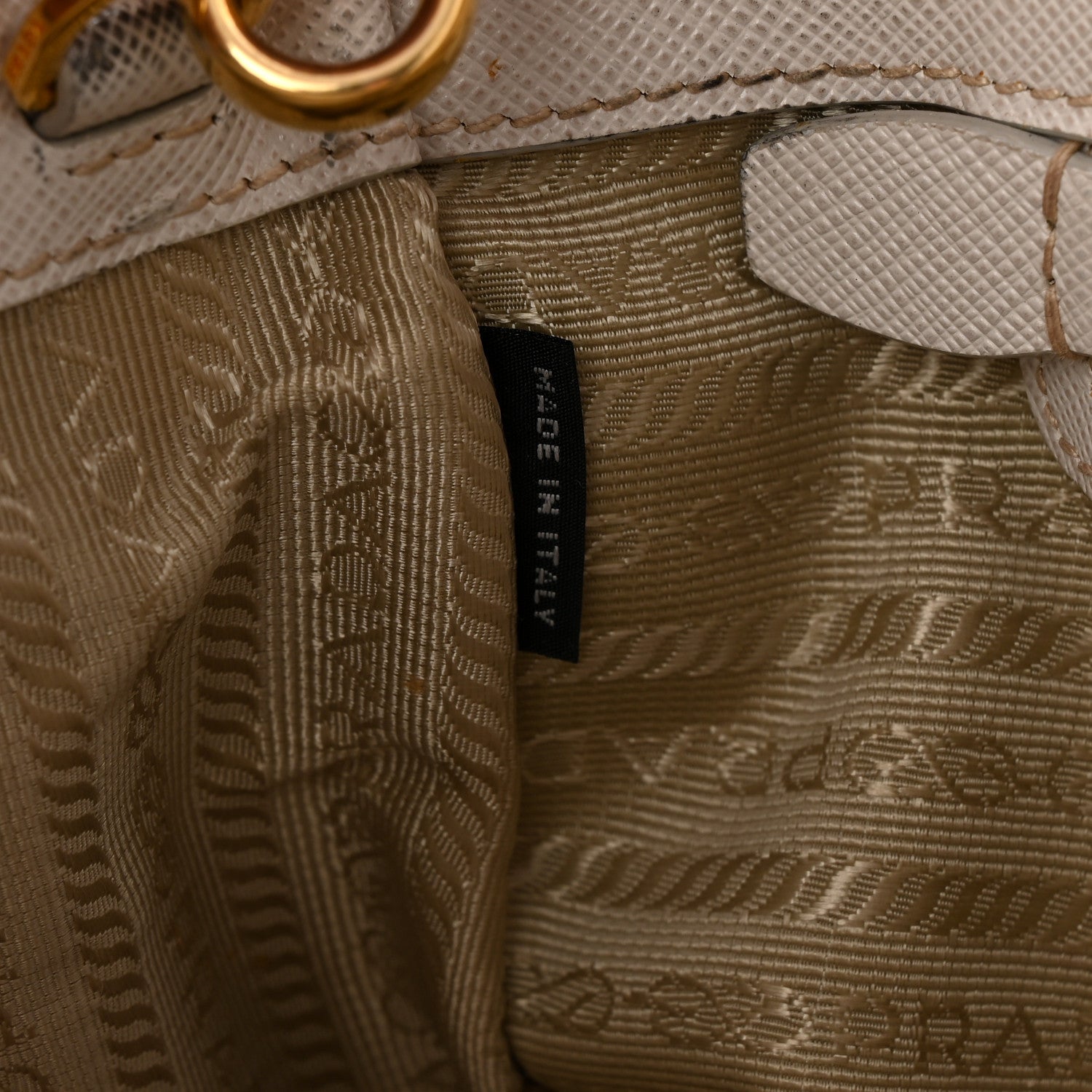 Prada Saffiano Lux Large Galleria Double Zip Tote Talco 7 of 18