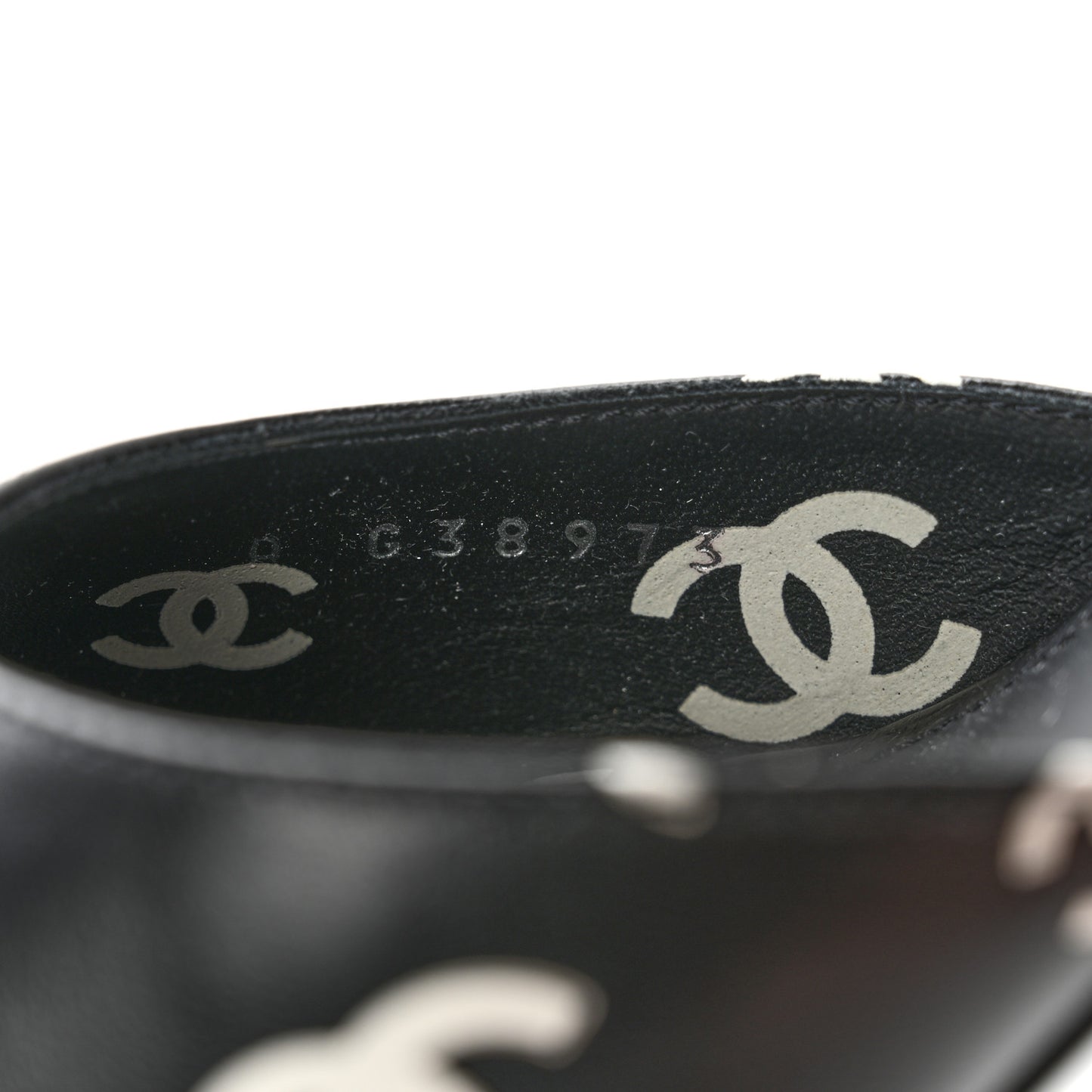 Lambskin Printed Coco Beach Sandals 40 Black White