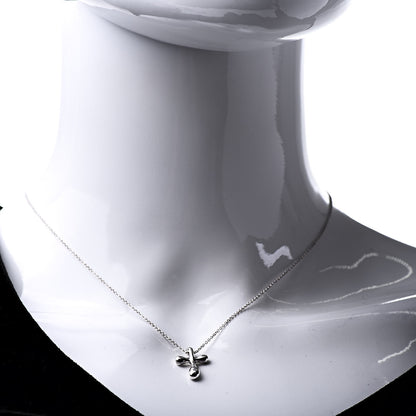 Tiffany Sterling Silver 16mm Elsa Peretti Cross Pendant Necklace 2 of 7