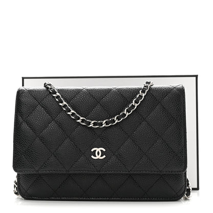 Chanel Caviar Quilted Wallet on Chain WOC Black 12 of 12