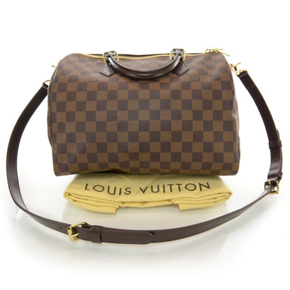 Louis Vuitton Damier Ebene Speedy Bandouliere 30 3 of 7