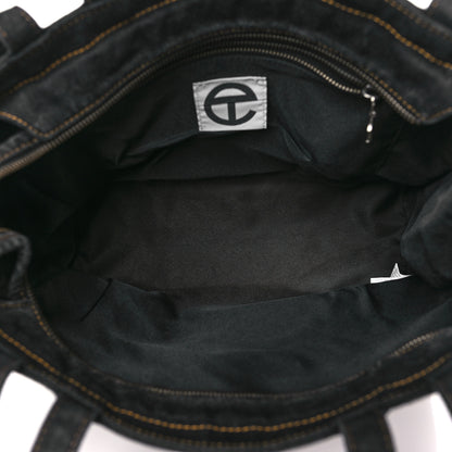 Telfar Denim Medium Shopping Bag Black 5 of 8