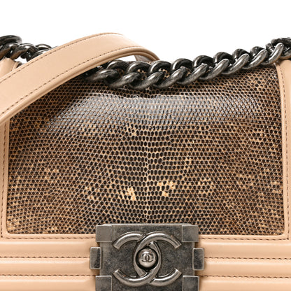 Chanel Lizard Calfskin Small Boy Flap Pink 7 of 10