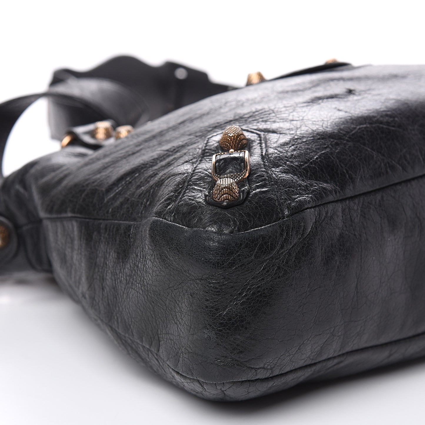 Agneau Giant 12 Rose Gold Hardware Town Black
