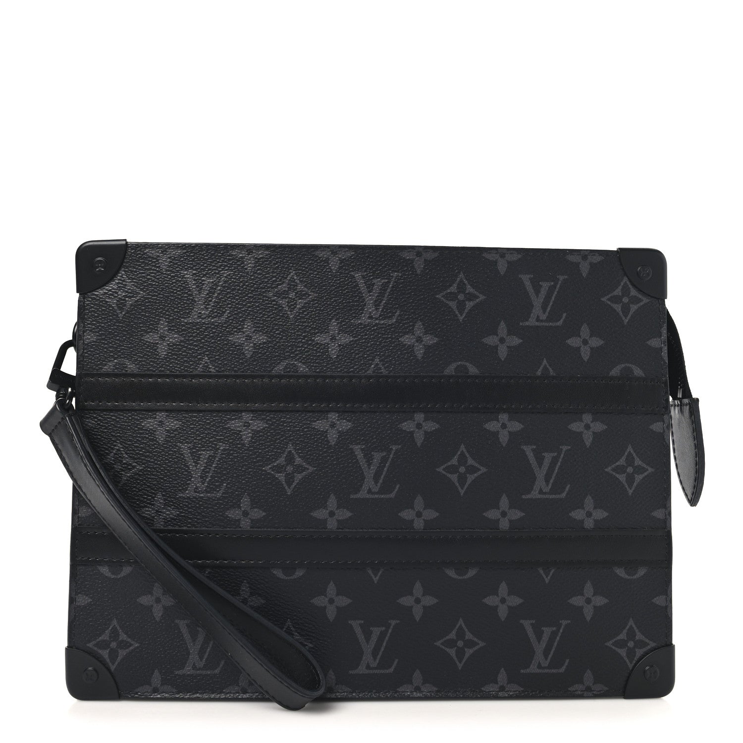 Louis Vuitton Monogram Eclipse Soft Trunk Clutch Pouch 1 of 6
