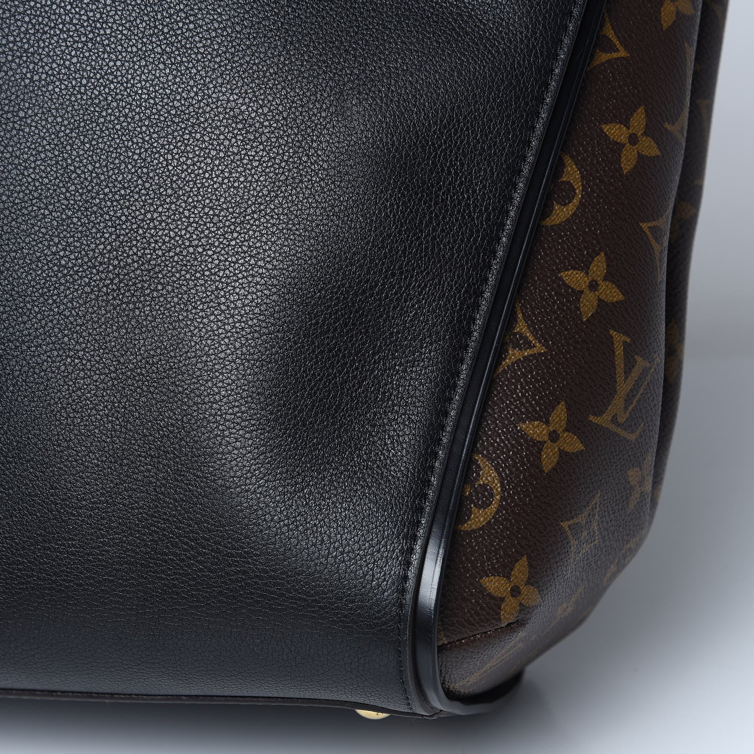 Louis Vuitton Calfskin Monogram Kimono Tote Black 11 of 12