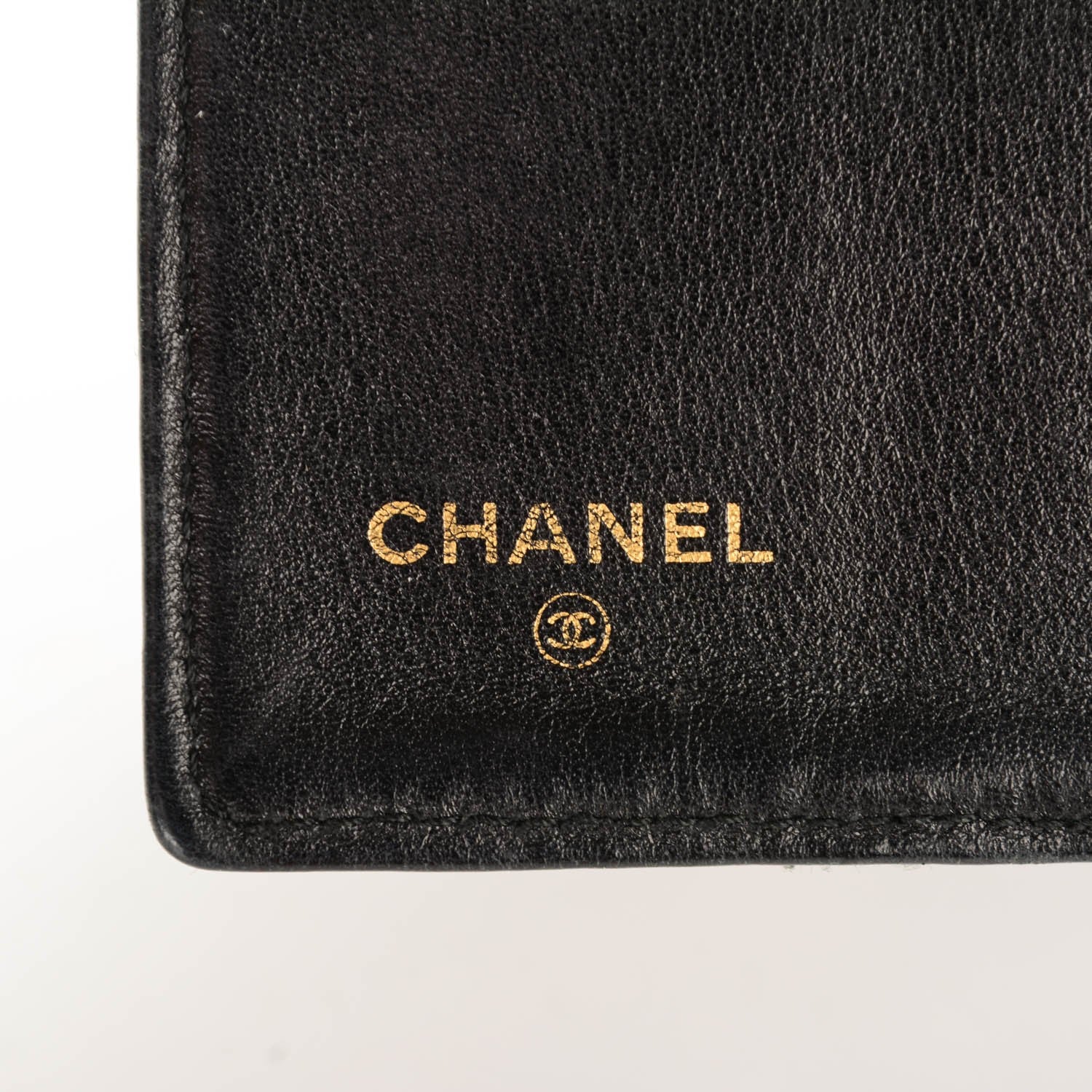 Chanel Calfskin Diamond Stitched Card Holder Wallet Black 6 of 7