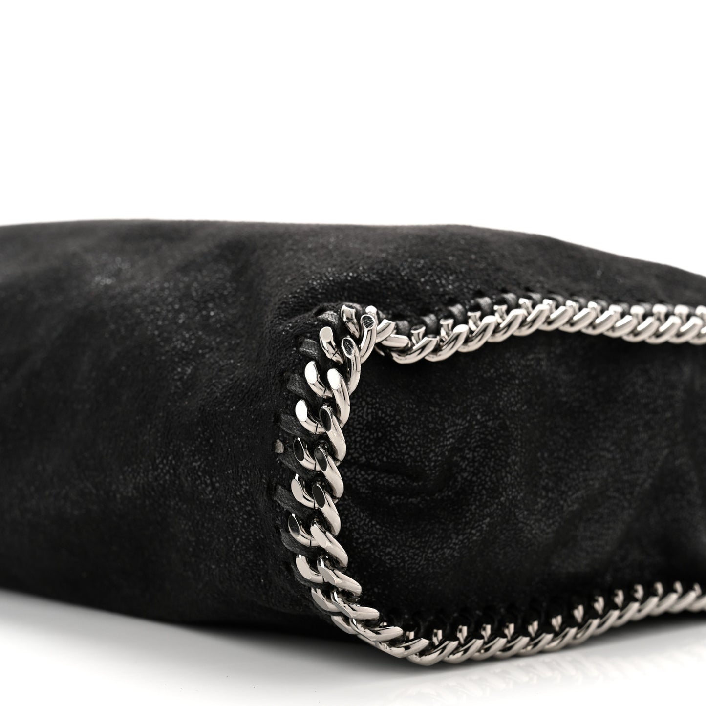 Shaggy Deer Falabella Fold Over Tote Black