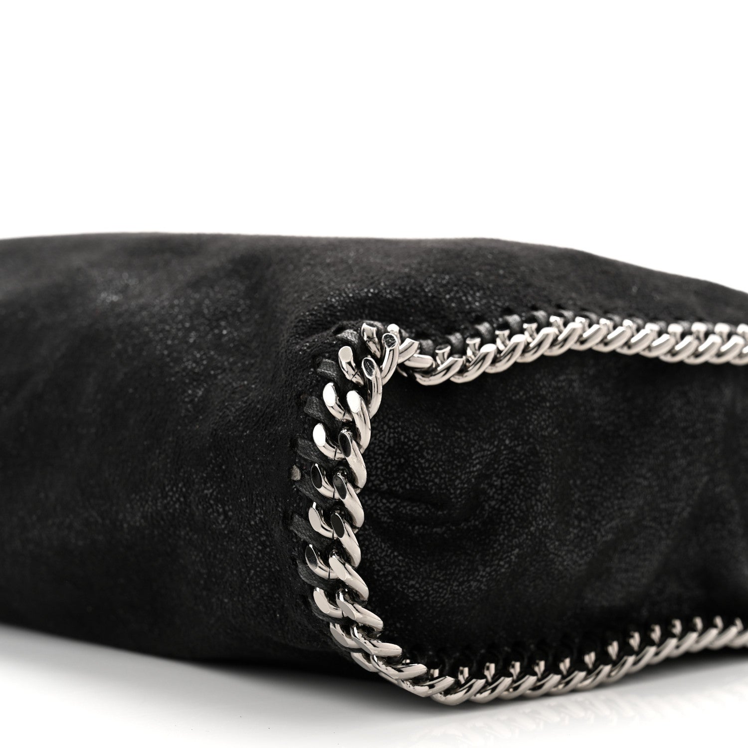 Stella McCartney Shaggy Deer Falabella Fold Over Tote Black 9 of 9
