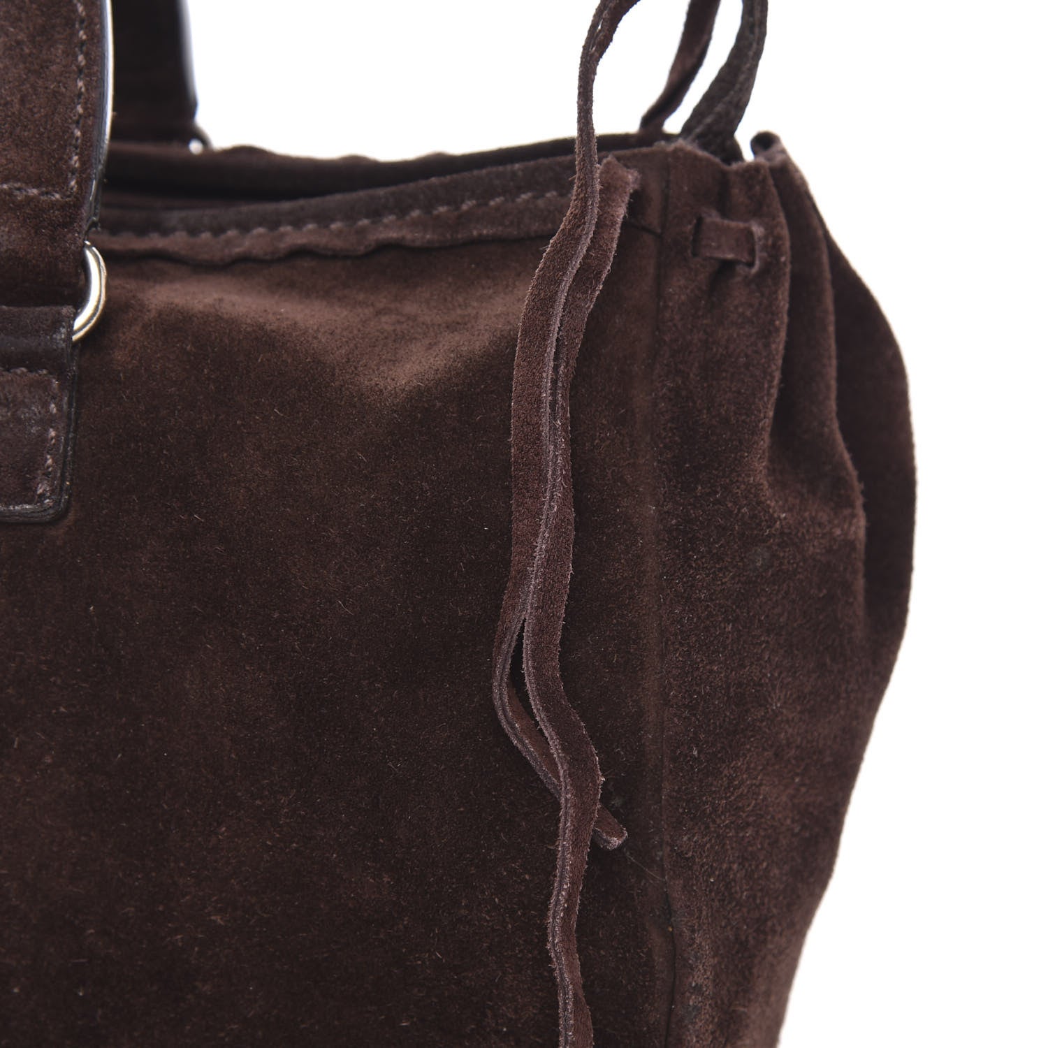 Prada Suede Camoscio Bow Bag Caffe 13 of 13