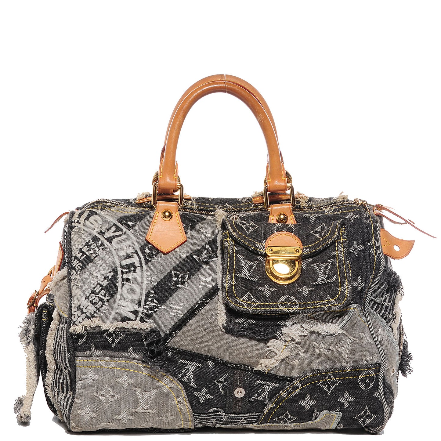 Denim Patchwork Speedy 30 Grey