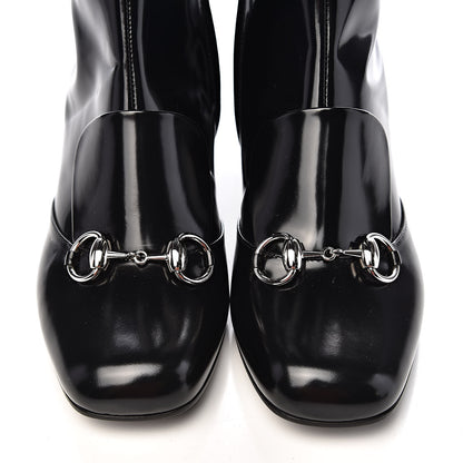 Gucci Patent Lilian Horsebit Knee High Boots 37.5 Black 12 of 12