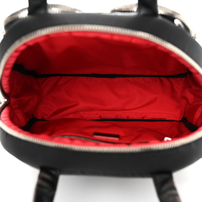 Prada Tessuto Nylon Pocket Cargo Top Handle Bag Black Fuoco 5 of 11