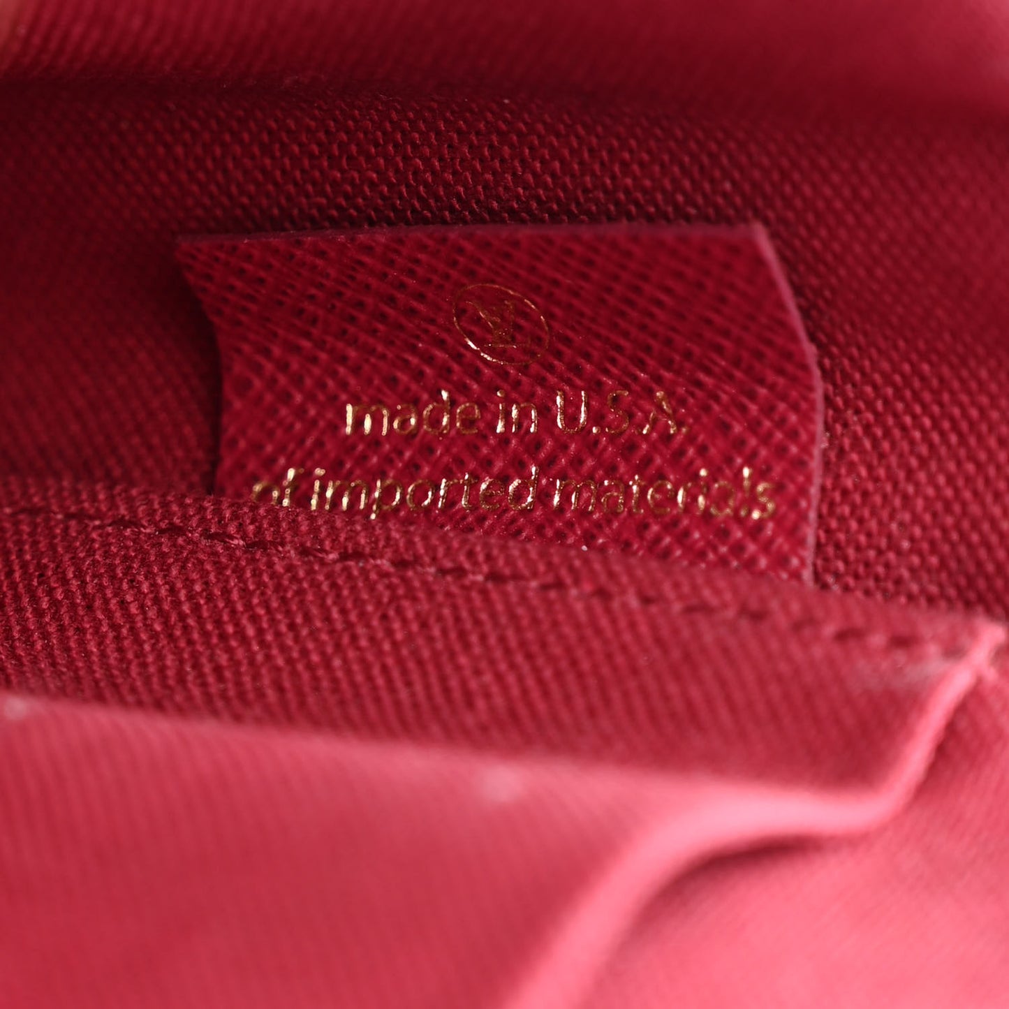 Monogram Pochette Felicie Chain Wallet Fuchsia