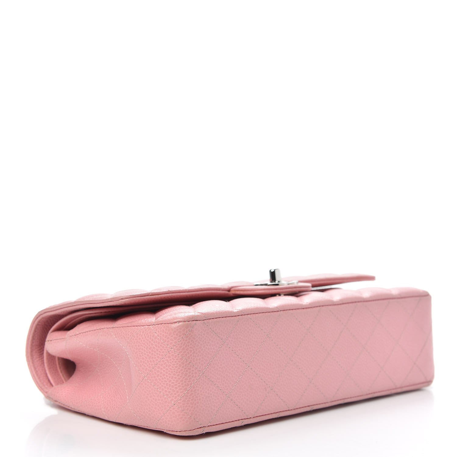 Chanel Caviar Quilted Medium Double Flap Pink 4 of 17