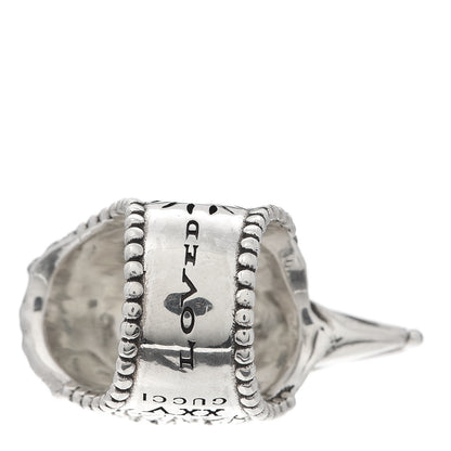 Gucci Sterling Silver Large Anger Forest Eagle Head Ring 53 6.25 5 of 5