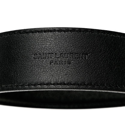 Saint Laurent Calfskin Heart Belt 75 30 Black 3 of 7