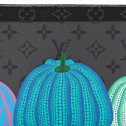 Louis Vuitton LV X YK Monogram Eclipse Reverse Pumpkin Gaston Wearable Wallet 7 of 9