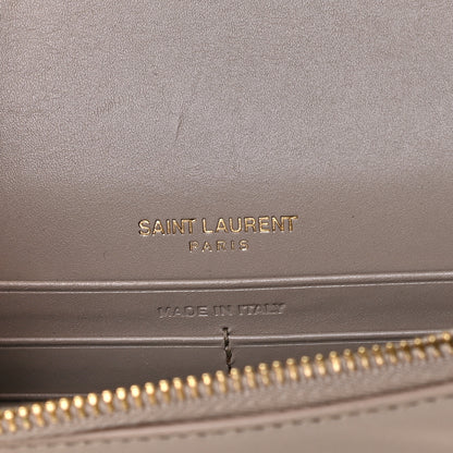 Saint Laurent Smooth Calfskin Classic Monogram Kate Tassel Chain Wallet Nude Powder 7 of 12