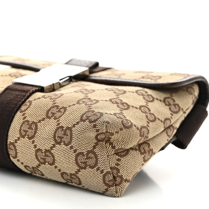Gucci Monogram Waist Pouch Bag Dark Brown 10 of 11