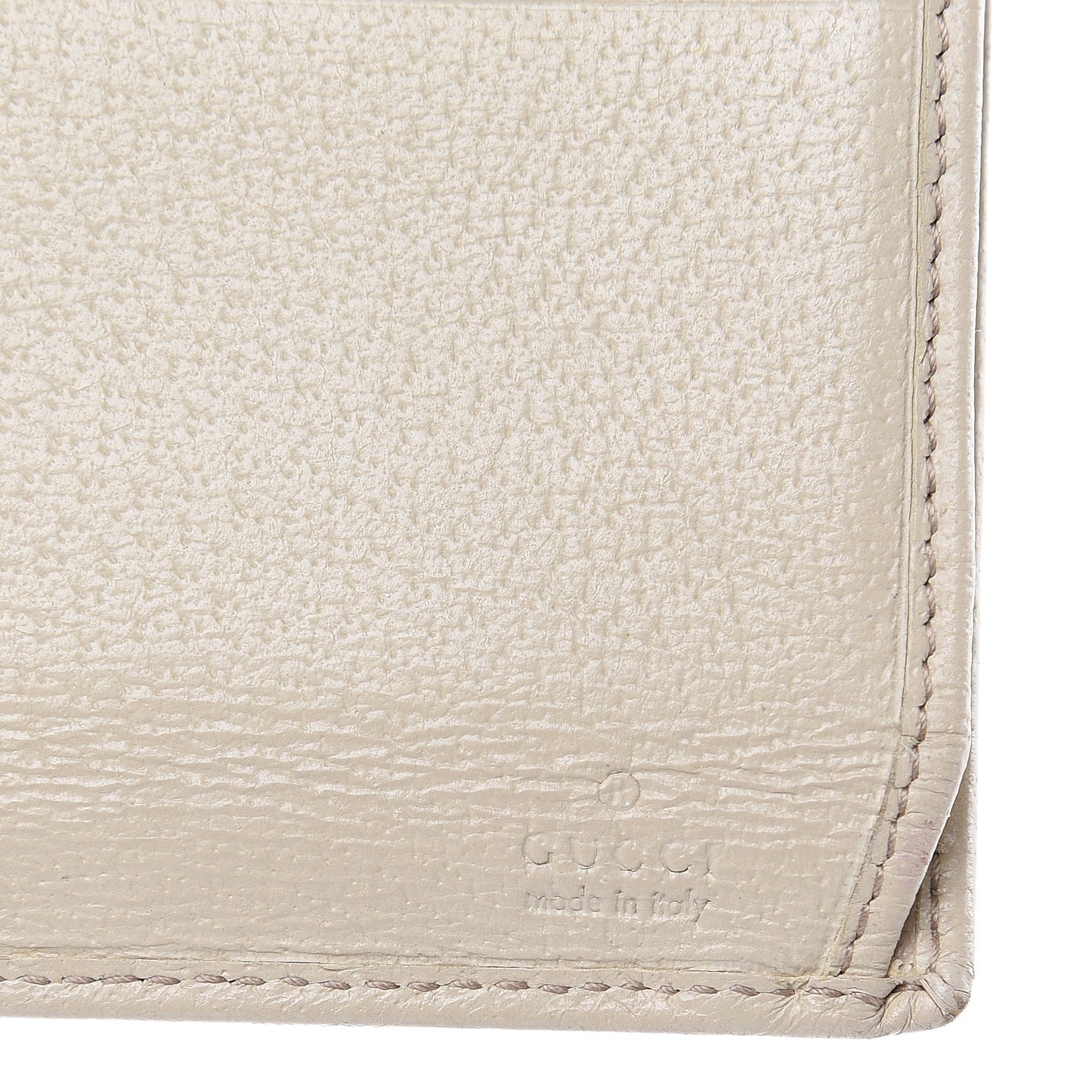 Monogram Metal Bar Continental Flap Wallet Off White