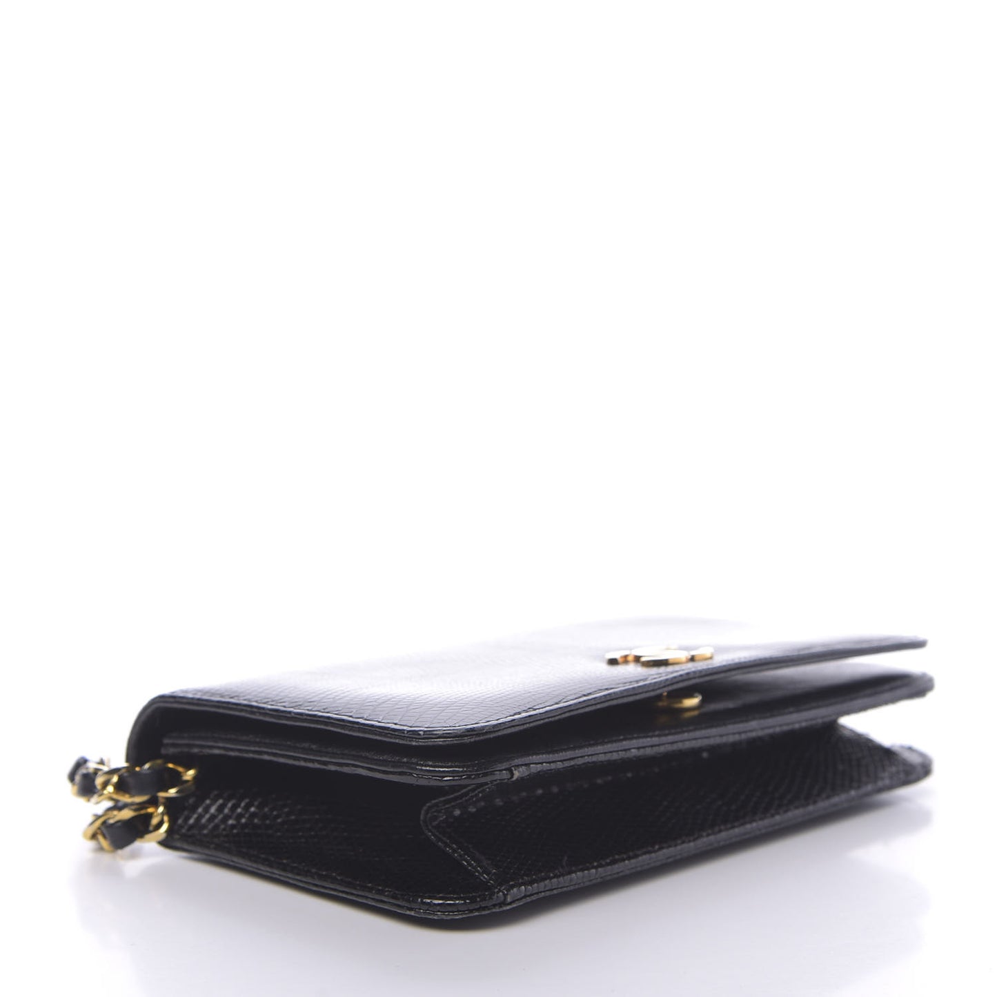 Lizard Mini Single Flap Black