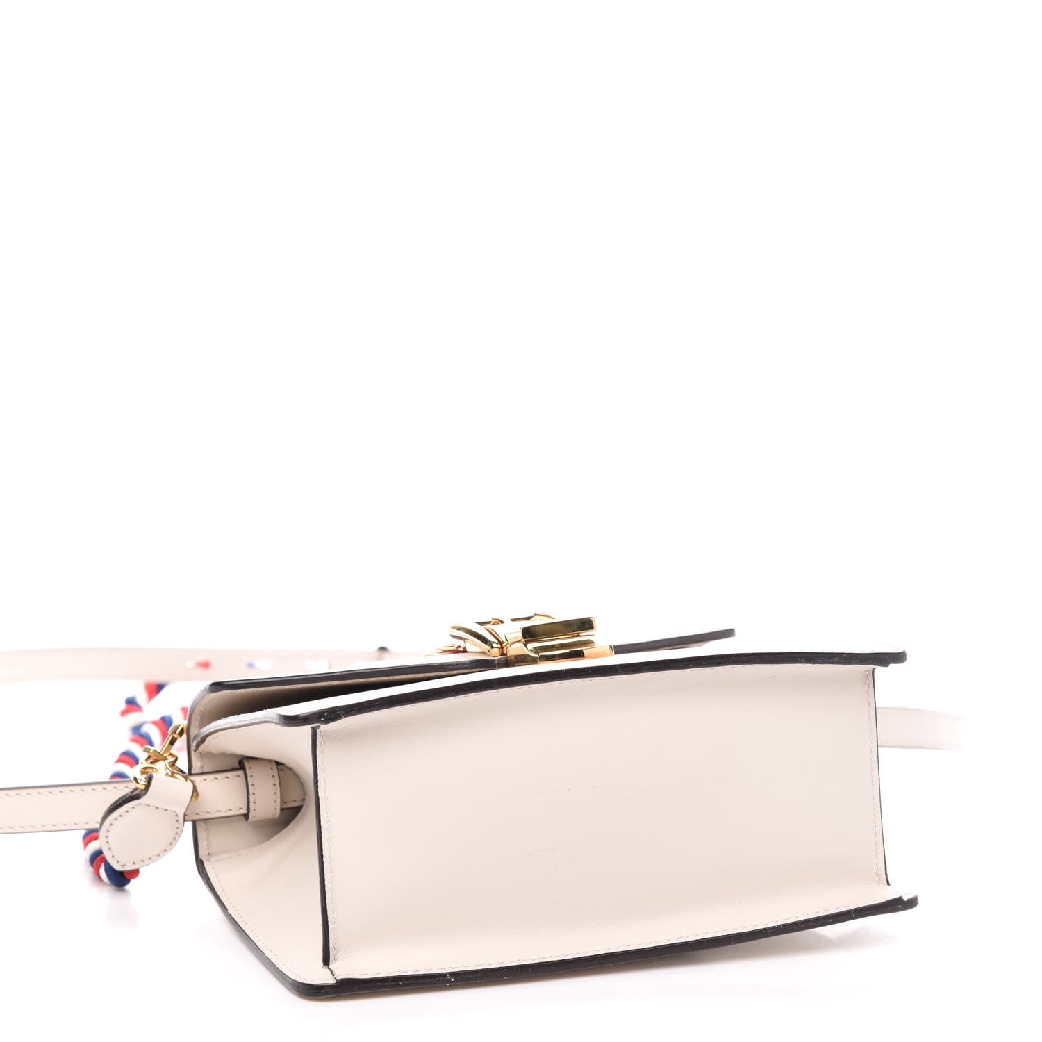 Gucci Calfskin Mini Sylvie Top Handle Bag White 4 of 11