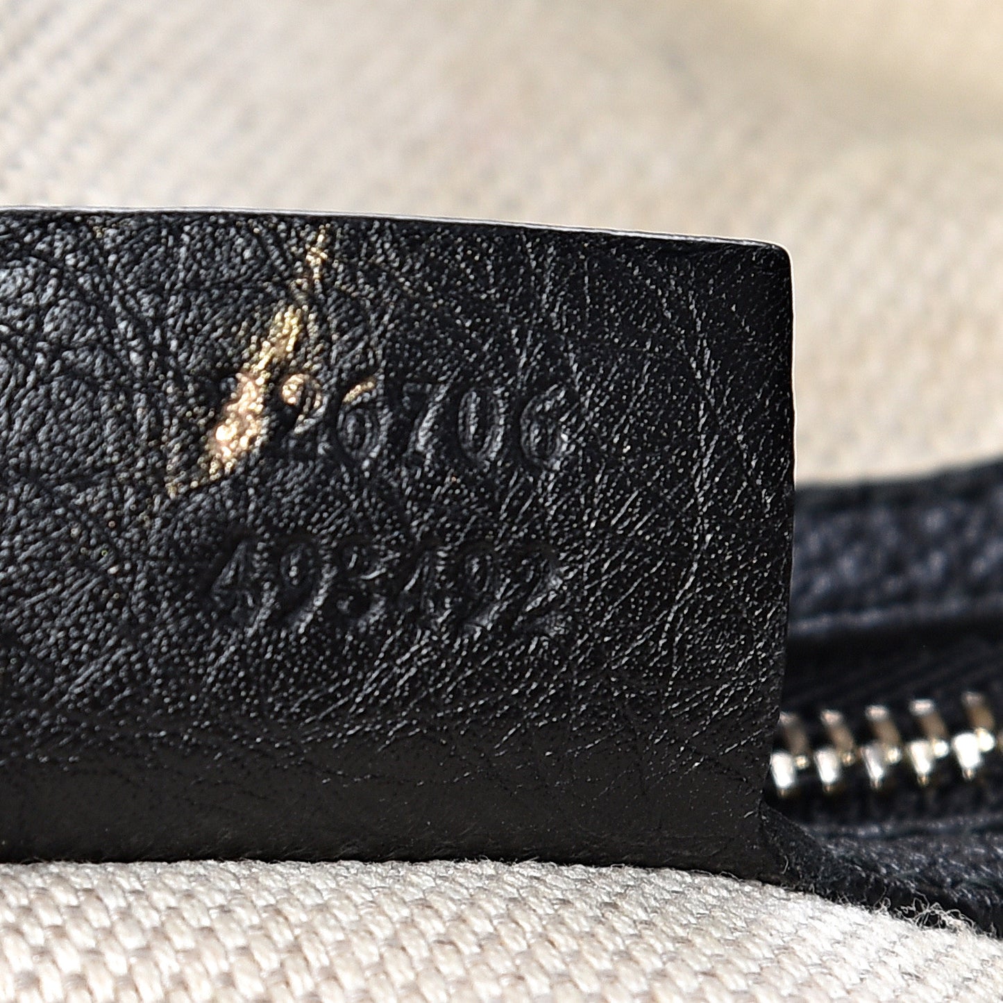 Pebbled Calfskin Medium Soho Chain Hobo Black