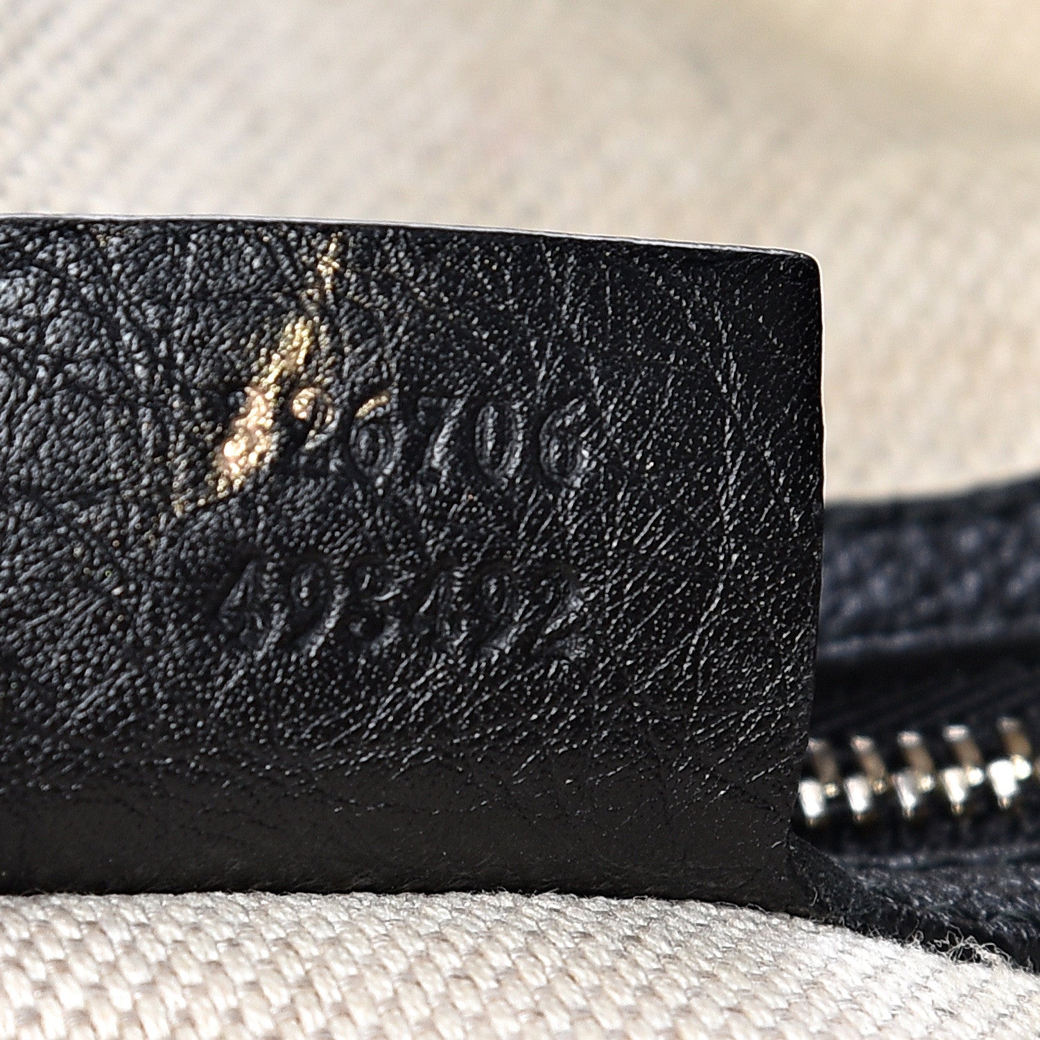Gucci Pebbled Calfskin Medium Soho Chain Hobo Black 7 of 16
