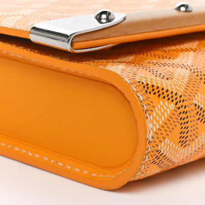 Goyard Goyardine Monte Carlo Bois Clutch With Strap Yellow 7 of 8