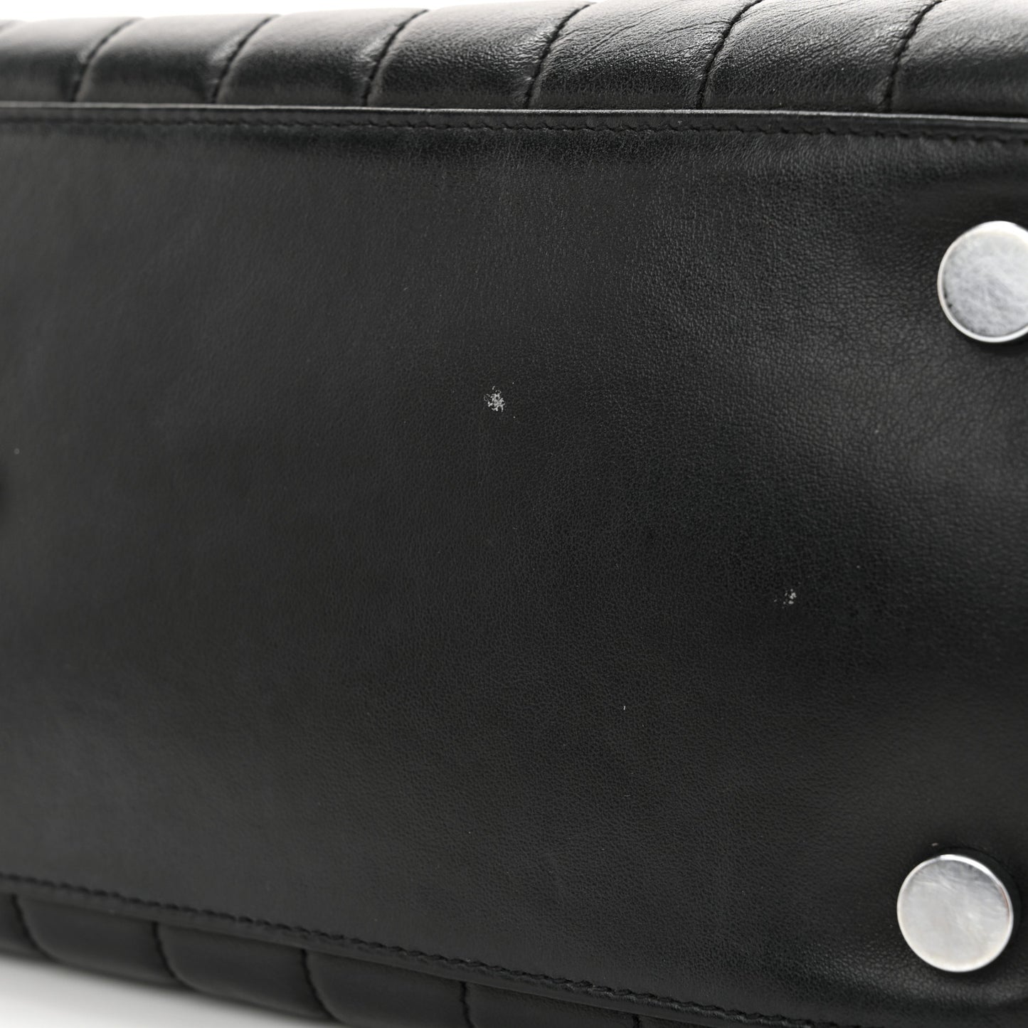 Calfskin Y Quilted Monogram Large Loulou Shopper Black
