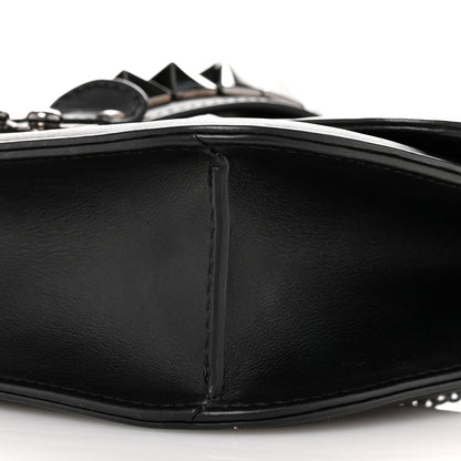 Valentino Garavani Vitello Medium Glam Lock Rockstud Flap Black 9 of 11