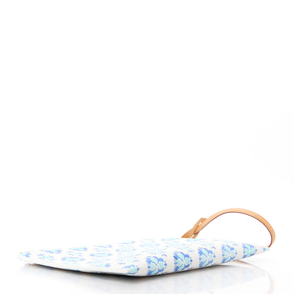 Louis Vuitton Monogram Tiles By The Pool Neverfull MM Pochette Lagoon Blue 4 of 10