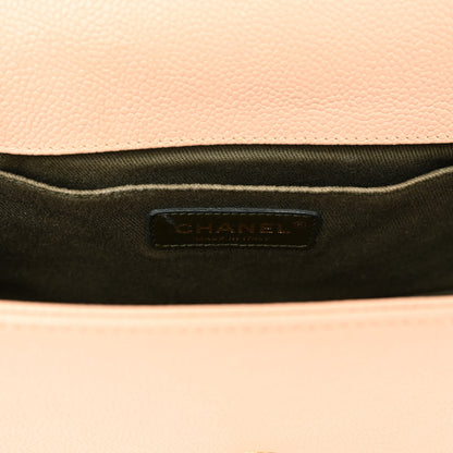 Chanel Caviar Quilted Medium Boy Flap Beige 6 of 11