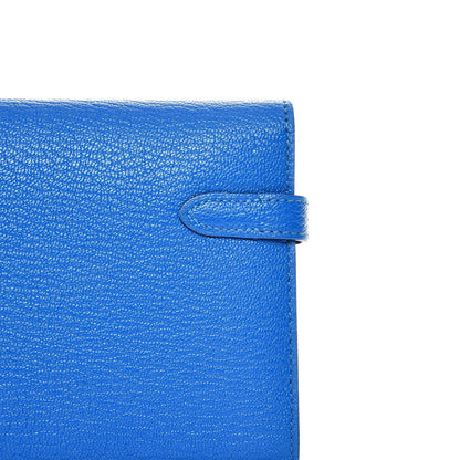 Hermes Chevre Mysore Kelly Longue Wallet Bleu Hydra 13 of 13